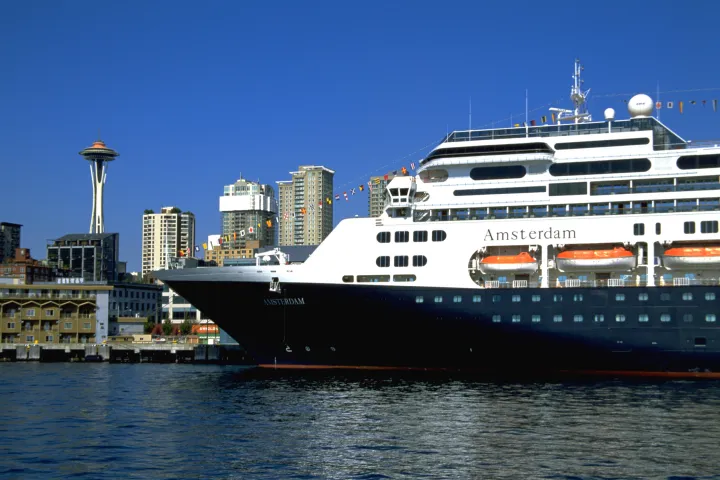 a large ship in a body of water