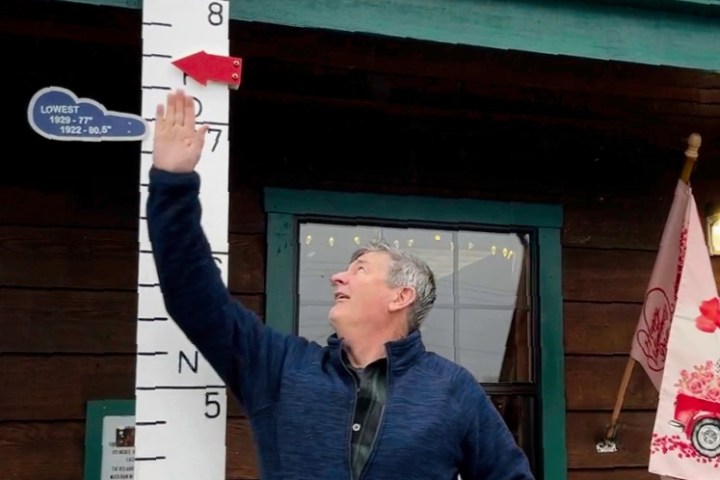 a person standing in front of a building