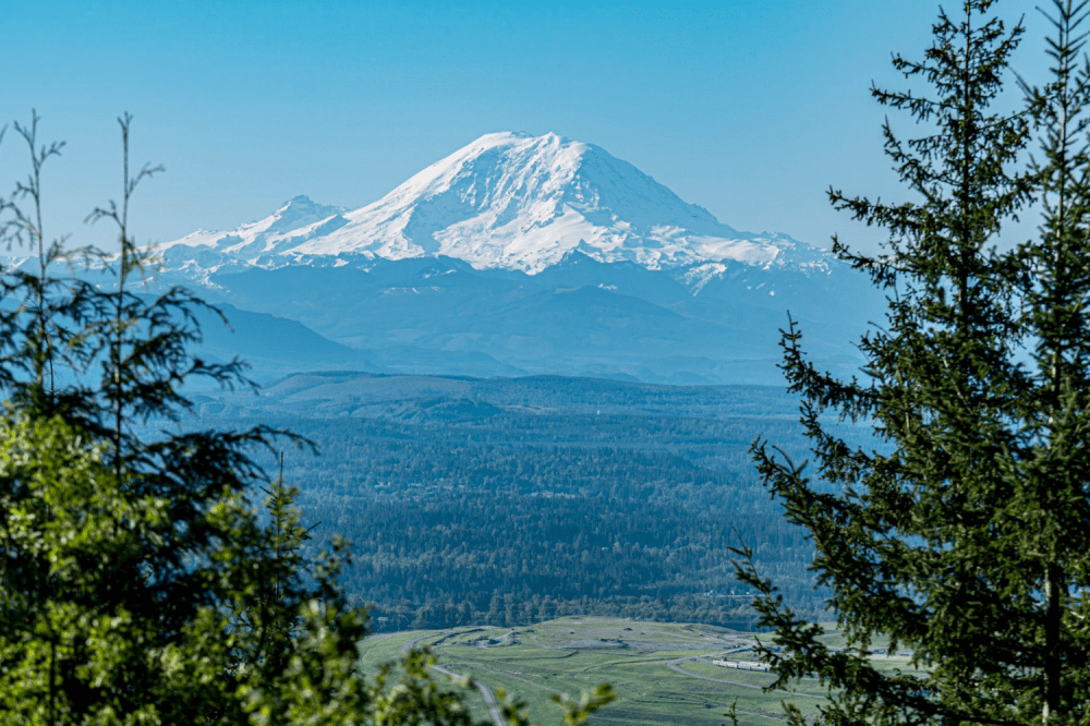 Debbie’s View of Mt. Rainier along Margaret’s Way Trail, Squak Mountain