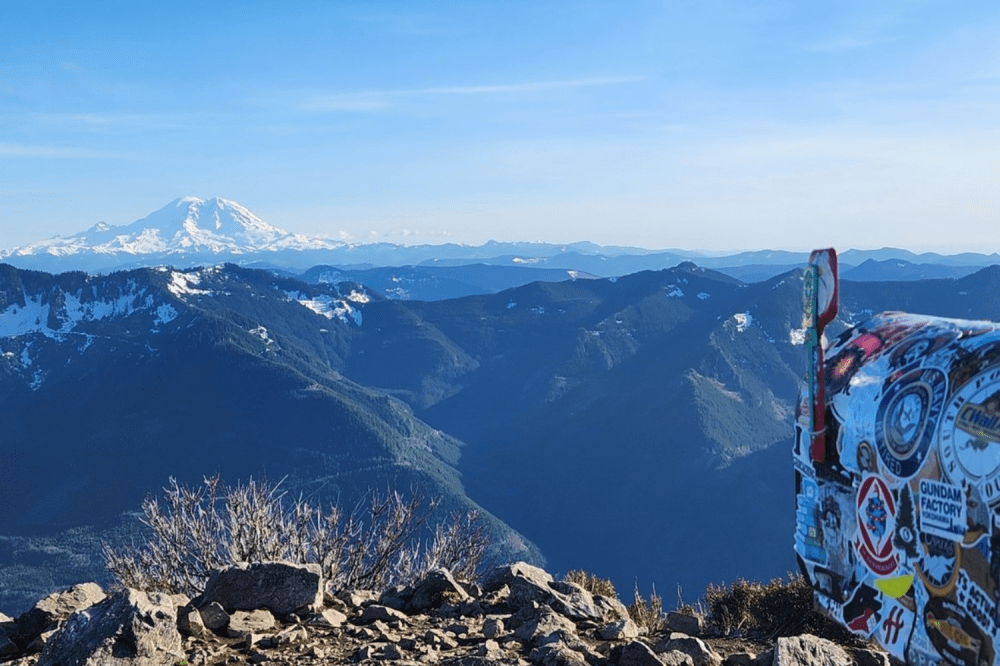 View from the top of Mailbox Peak